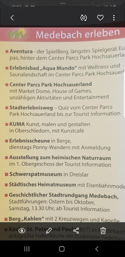Ferienwohnung Parkblick Medebach Luaran gambar